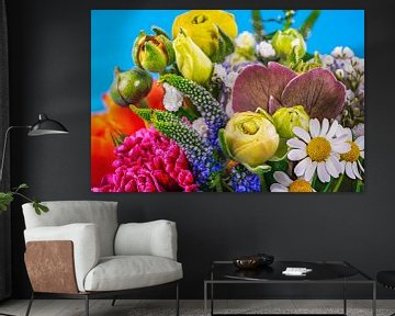 Kleurrijk boeket met lentebloemen van ManfredFotos