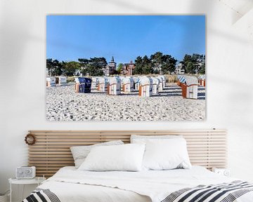 Strandkörbe am Strand in Binz auf Rügen