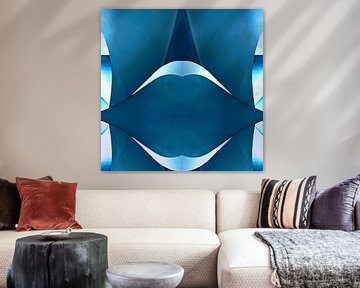 Vintage Space Blau von FRESH Fine Art