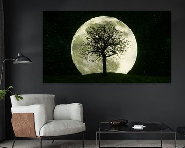 a mysterious tree in the moonlight (3d rendering,this image elem von Rainer Zapka