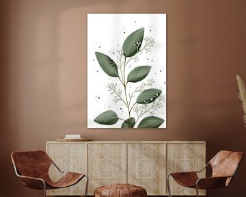 Eucalyptus groot met grof blad van Anke la Faille