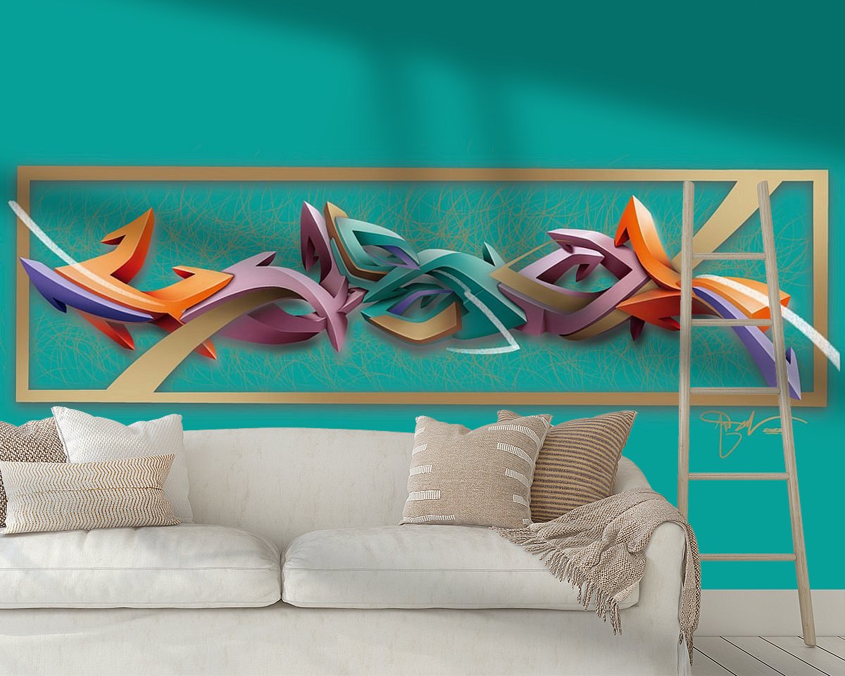 Example of the artwork in a room
