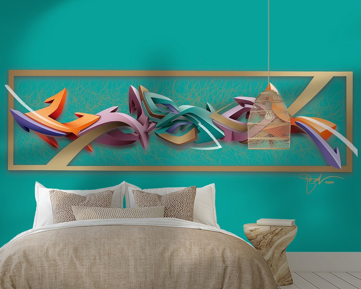 Example of the artwork in a room