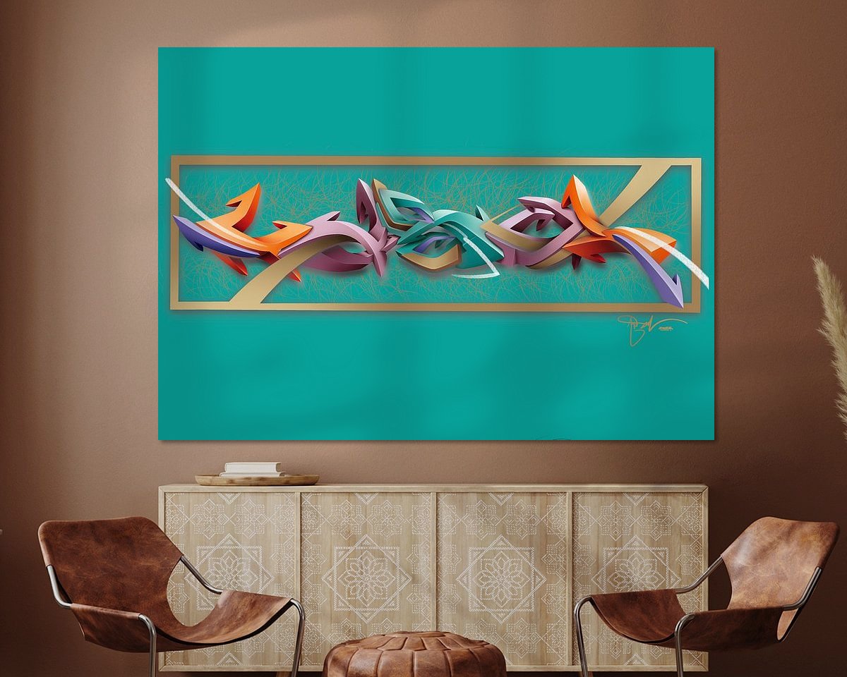 Example of the artwork in a room