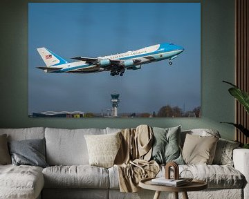 Visit AF1 with President Biden at Brussels airport. van Luchtvaart / Aviation