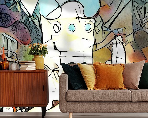 Example of the artwork in a room