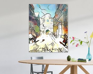 Kandinsky rencontre Münster, motif 4 sur zam art