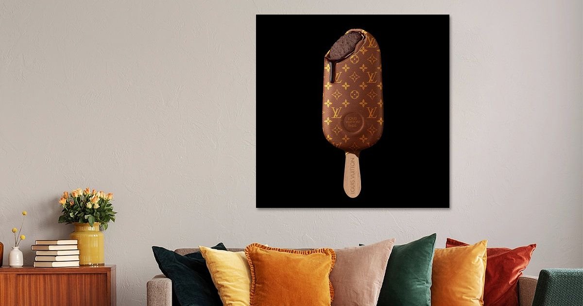Louis Vuitton Ice Cream - Uniek Kunstwerk van Snek Popsicle Art