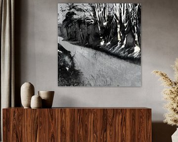 Winter Wald Meditation von FRESH Fine Art