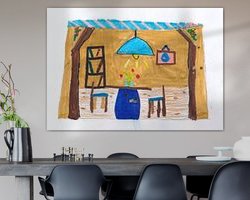 Example of the artwork in a room