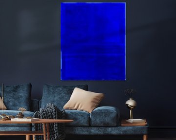 Koningsblauw op blauw, abstract