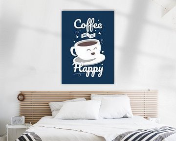 koffie maakt me gelukkig van Alip Santaii