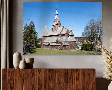 Historische Stabkirche in Hahnenklee im Harz von t.ART