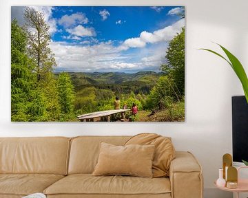 Aussicht vom Gipfel des Eiderberg auf den südlichen Pfälzerwal von Udo Herrmann