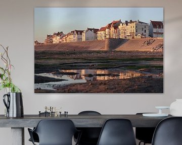 Ambleteuse Strandpromenade, Opalküste, Frankreich von Imladris Images