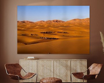 Promenades en chameau à travers Merzouga (le désert du Sahara) sur Inneke Heesakkers