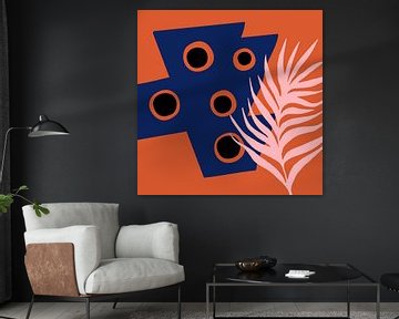 Tropische Mid Century Modern Kunst von Mad Dog Art