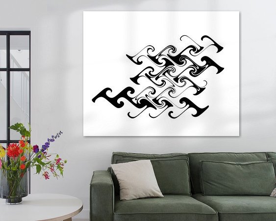 Example of the artwork in a room