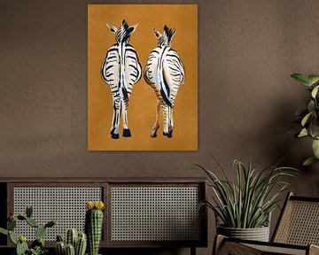 Zebra's van achteren