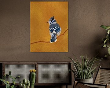 Blauwe vogel van Studio Carper