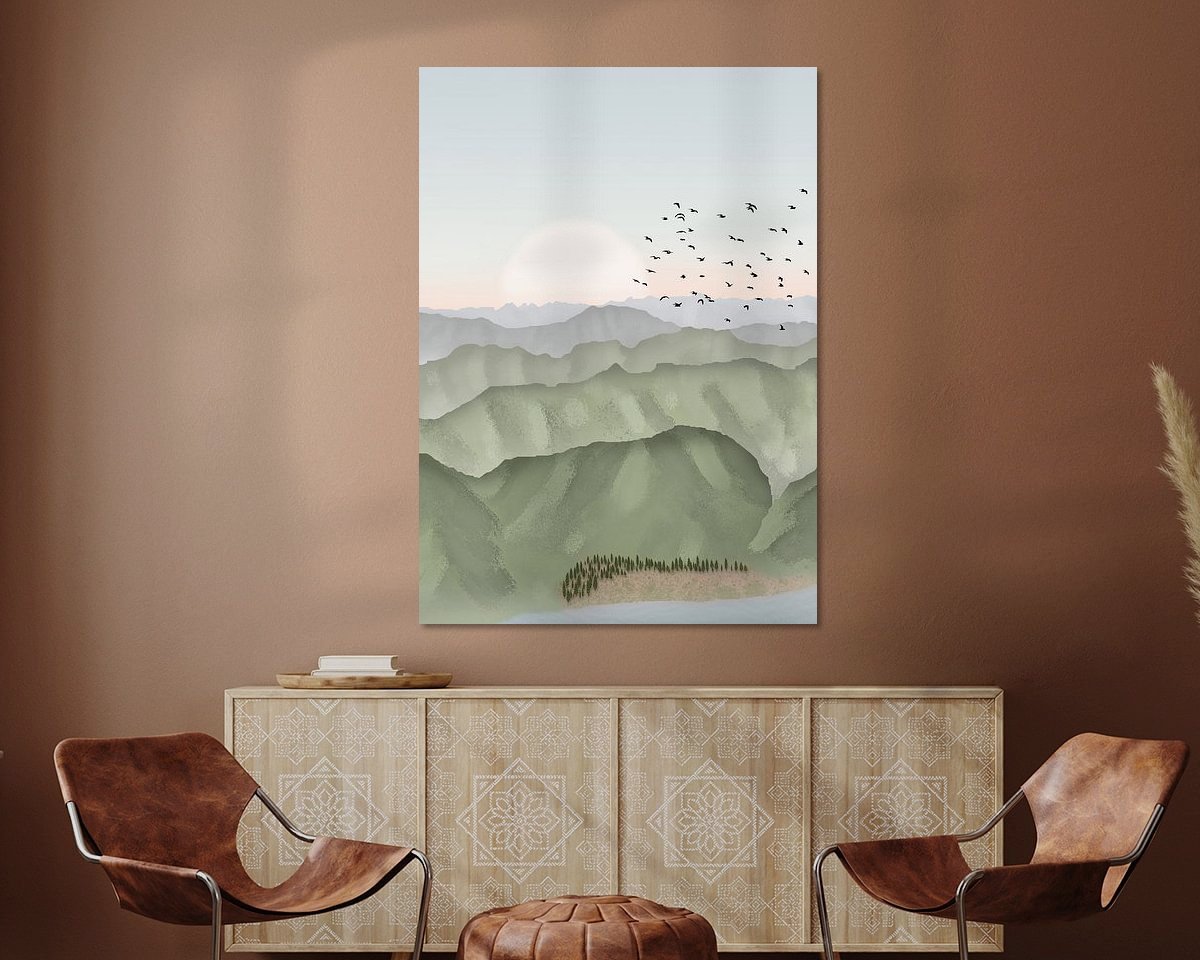 Example of the artwork in a room