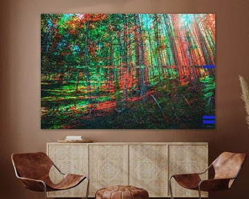 Wald in Südtirol Glitch Art von Jonathan Schöps | UNDARSTELLBAR.COM — Visuelle Gedanken zu Gott