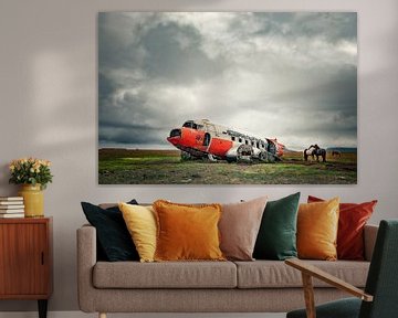 Flugzeugwrack Nordost-Island von Ron van der Stappen