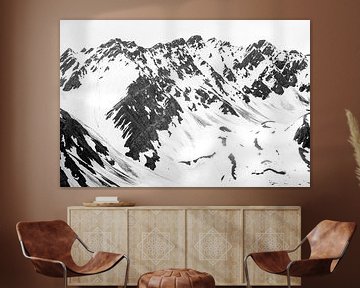 Alpenlandschap in de sneeuw van Bram Conings