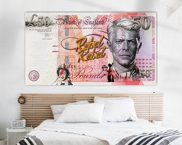 David Bowie 50 Pounds Bill van Rene Ladenius Digital Art