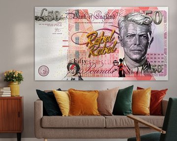 David Bowie 50 Pounds Bill van Rene Ladenius Digital Art