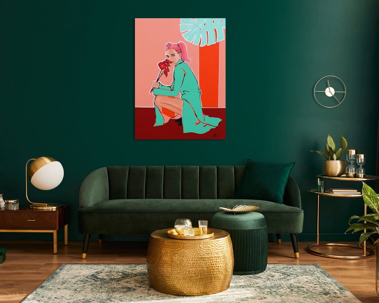 Example of the artwork in a room