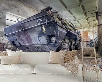 Military vehicle, tank, lost place by Jacqueline Ansorg