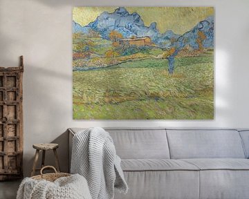 Korenvelden in een berglandschap, Vincent van Gogh