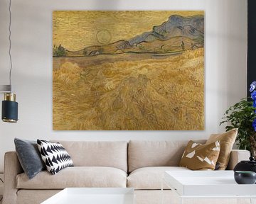 Weizenfeld mit Schnitter und Sonne, Vincent van Gogh
