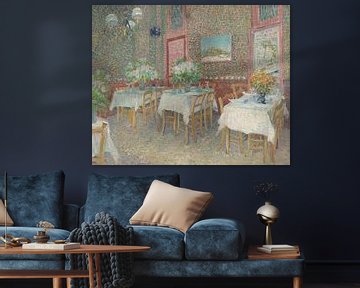 Interieur van een restaurant, Vincent van Gogh