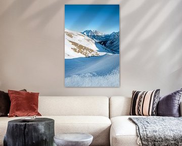 Winter uitzicht op de Zugspitze van Leo Schindzielorz