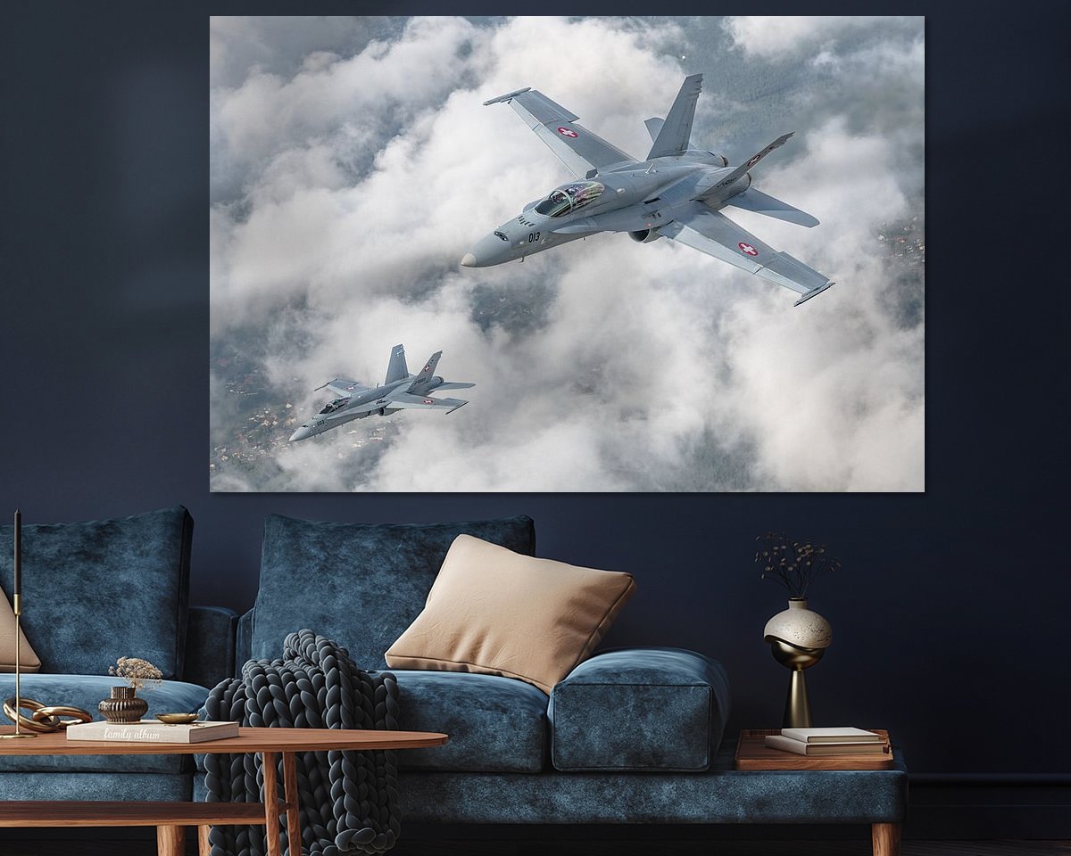 Example of the artwork in a room