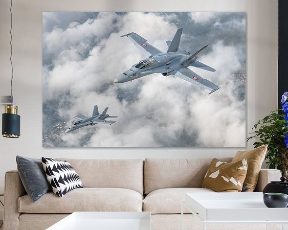 Example of the artwork in a room