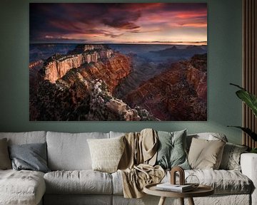 Grand Canyon USA bij zonsondergang van Voss Fine Art Fotografie