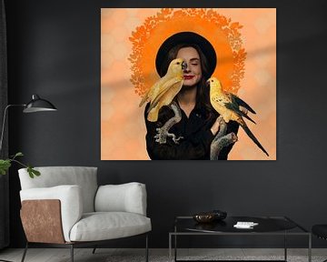 Parrot Love van Gisela - Art for you