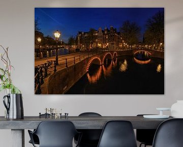 Brug over de Keizersgracht Amsterdam van FotoBob