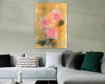 Pink Roses by Gisela- Art for You