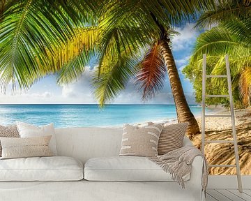 Traumstrand mit Palmen auf der Karibik Insel Barbados. von Voss Fine Art Fotografie