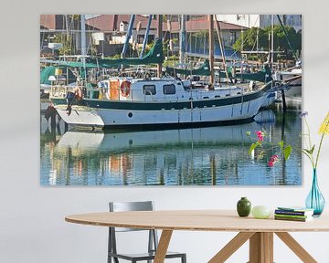 Zeilboot in de jachthaven in Port Owen van Werner Lehmann