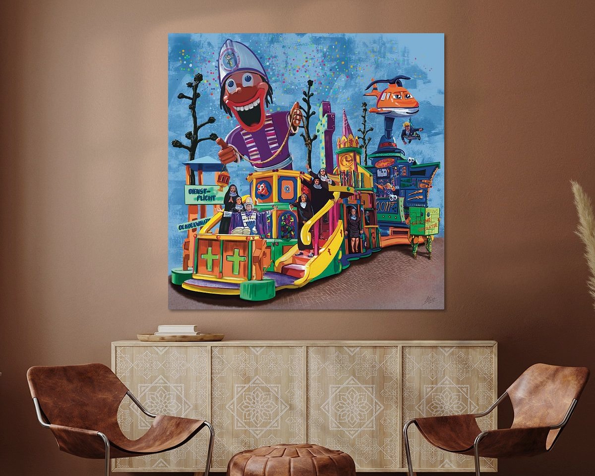Example of the artwork in a room