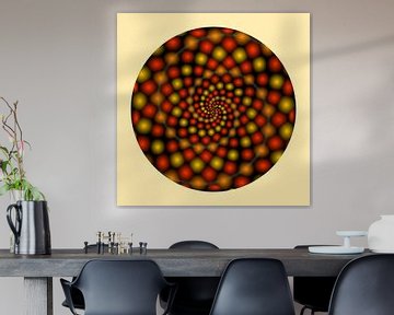 Voronoi Spiral van Frido Verweij
