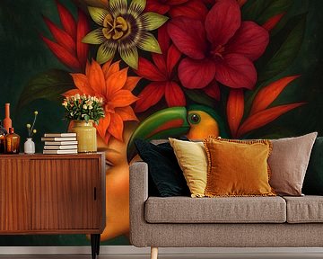 Portrait Botanical Isla Maranta by Gisela Art for You