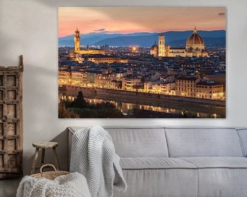 Florence after sunset by Ilya Korzelius
