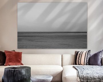 Zeeuwse kust Renesse Watergat | Strand fotografie zwart wit van Studio Stoks