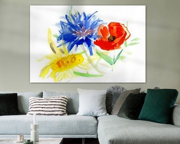 Compositie van wilde bloemen van Atelier BIS